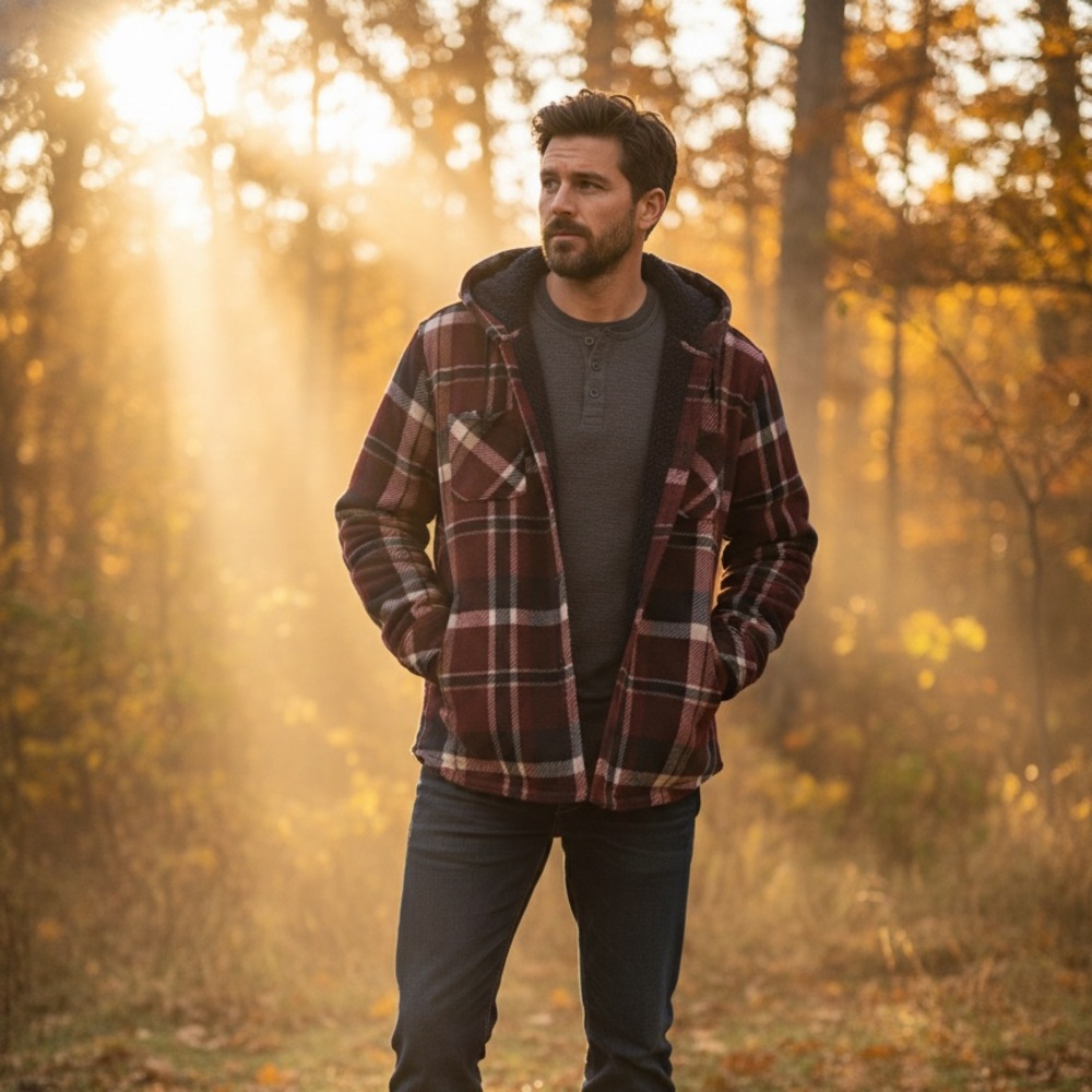 Rugged Men’s XL Fleece Lined Shacket From RealTree